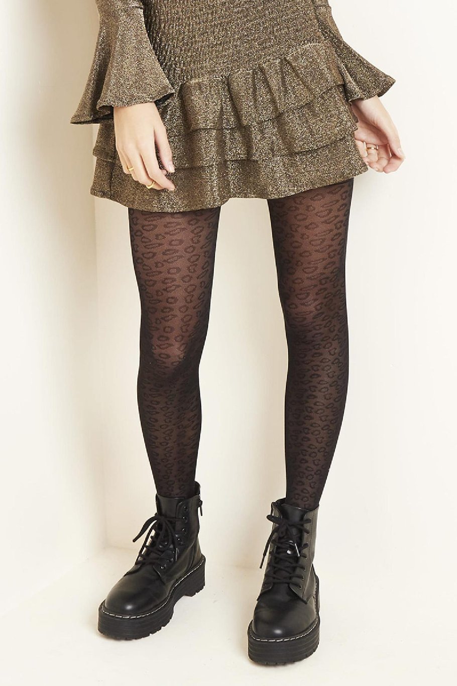 Collants Black Panther Noir Nylon S/M Image2